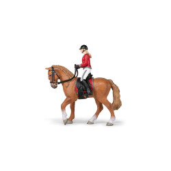 Wandelpaard en zijn amazone Papo