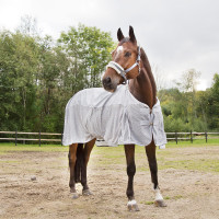 Couverture imperméable anti-mouches Horze Nevada Gris brillant Couverture imperméable anti-mouches Horze Nevada Gris brillant