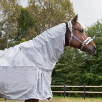 Couverture imperméable anti-mouches Horze Nevada Gris brillant Couverture imperméable anti-mouches Horze Nevada Gris brillant
