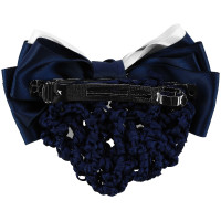 Barrette résille pour cheveux Equithème Duo Bleu marine / blanc Barrette résille pour cheveux Equithème Duo Bleu marine / blanc