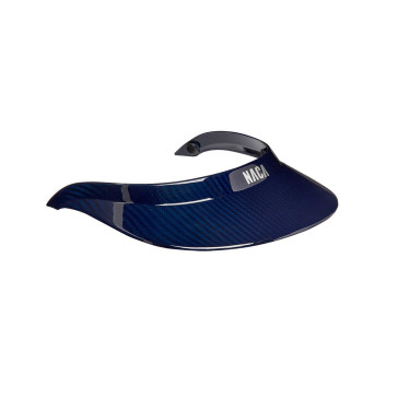 Visière pour casque NACA XL Carbone bleu brillant