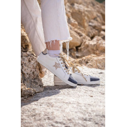 Sneakers Pénélope Neptune Wit / marineblauw