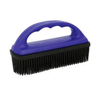 Brosse en caoutchouc Hippotonic pour tapis Bleu / noir