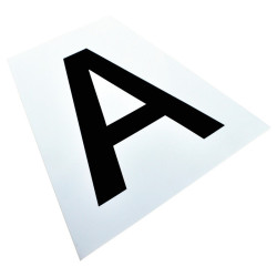 Stickerset 12 letters voor trainingskegels La Gee Stickerset 12 letters voor trainingskegels La Gee