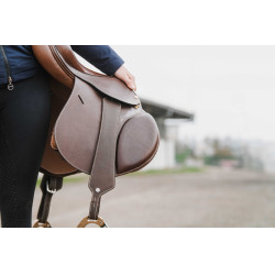 Enkelvoudige stijgbeugelriemen Norton Comfort Havana Bruin