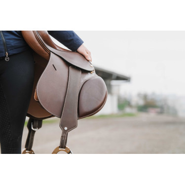 Enkelvoudige stijgbeugelriemen Norton Comfort Havana Bruin