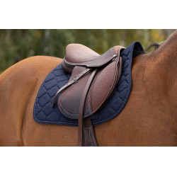 Tapis de selle Riding World Rope Bleu marine