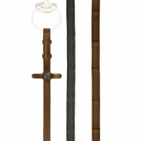 Rênes NT Extra Grip Stübben intérieur gommé Hunter Ebène argent