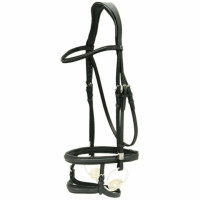 Neusriem tandem Stübben 2700 Zwart / zwart zilver Neusriem tandem Stübben 2700 Zwart / zwart zilver