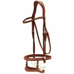 Neusriem tandem Stübben 2700 Redwood / zilveren redwood