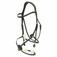 Muserolle mexicaine Stübben 2700 Noir / noir argenté Muserolle mexicaine Stübben 2700 Noir / noir argenté