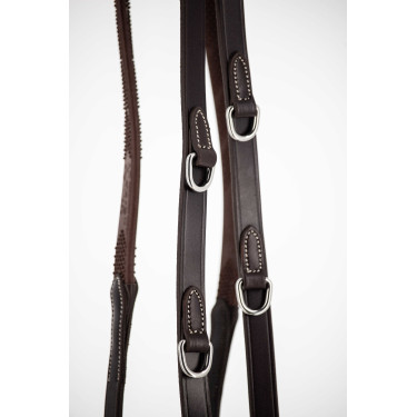 Rênes Pénélope Howlett cuir Havane Marron