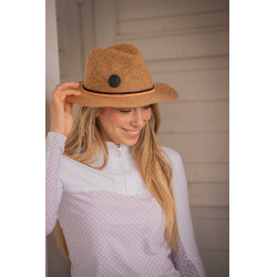 Chapeau Pénélope Rafia Camel Marron Chapeau Pénélope Rafia Camel Marron
