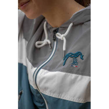 Blouson Pénélope Celecce Bleu canard Blouson Pénélope Celecce Bleu canard