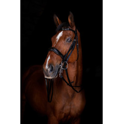 Rênes de bride Eric Thomas Elite 13 mm Noir Rênes de bride Eric Thomas Elite 13 mm Noir