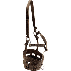 Nylon muilkorf Chocolade Bruin Nylon muilkorf Chocolade Bruin