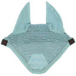Bonnet chasse mouche Equithème Brocart Bleu ciel
