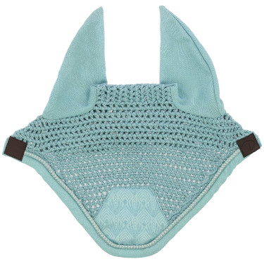 Bonnet chasse mouche Equithème Brocart Bleu ciel