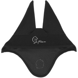 Bonnet chasse mouche Je t'aime Equithème Origine Noir Bonnet chasse mouche Je t'aime Equithème Origine Noir