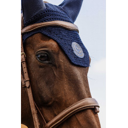 Bonnet chasse mouche Je t'aime Equithème Compet Bleu Bonnet chasse mouche Je t'aime Equithème Compet Bleu