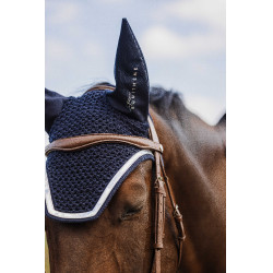 Bonnet chasse mouche Je t'aime Equithème Mirror Bleu