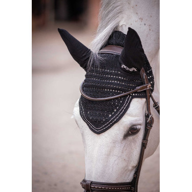 Paardenoornet New Strass Pénélope Zwart