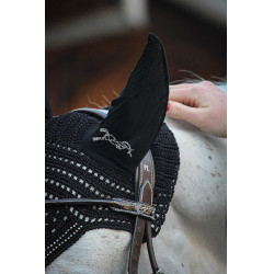 Paardenoornet New Strass Pénélope Zwart
