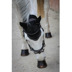 Paardenoornet New Strass Pénélope Zwart