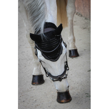 Paardenoornet New Strass Pénélope Zwart
