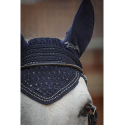 Bonnet pour chevaux New Strass Pénélope Bleu marine Bonnet pour chevaux New Strass Pénélope Bleu marine