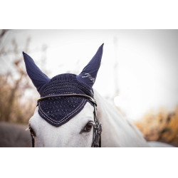 Bonnet pour chevaux New Strass Pénélope Bleu marine Bonnet pour chevaux New Strass Pénélope Bleu marine