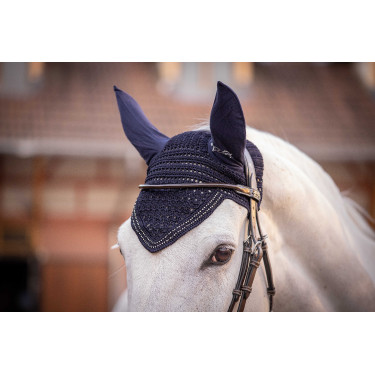 Paardenoornet New Strass Pénélope Marineblauw