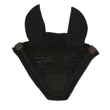 Bonnet chasse-mouches Equithème Badge Noir Bonnet chasse-mouches Equithème Badge Noir