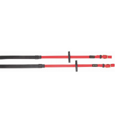 Rênes Biotack® caoutchouc T de T Rouge