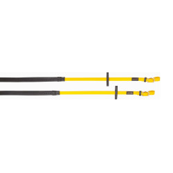 Rênes Biotack® caoutchouc T de T Jaune
