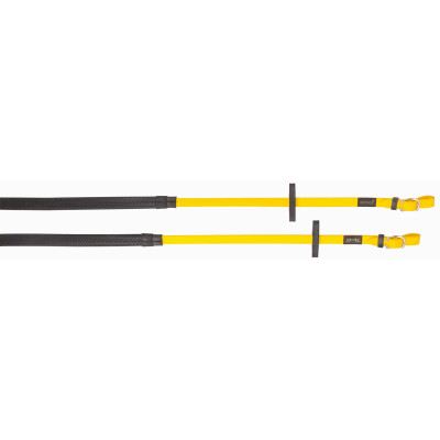 Rênes Biotack® caoutchouc T de T Jaune