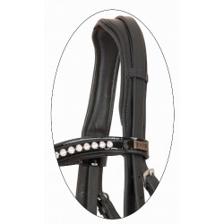 Leren dressuurhoofdstel Cézanne T de T Zwart