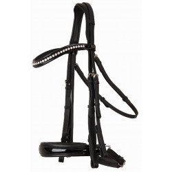 Bride de dressage cuir Cézanne T de T Noir Bride de dressage cuir Cézanne T de T Noir