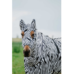 Antiekzeemkap Riding World Zwarte / witte zebra Motieven