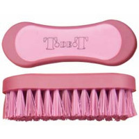 Brosse de tête bicolore T de T Bordeaux / rose Brosse de tête bicolore T de T Bordeaux / rose