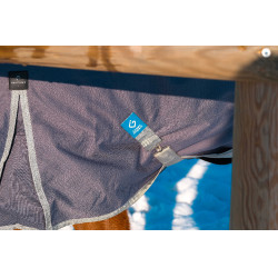 Couverture Equithème Tyrex 1200D recyclée Taupe Marron