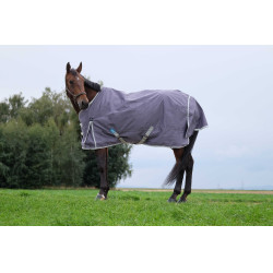 Couverture Equithème Tyrex 1200D recyclée Taupe Marron