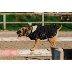 Couverture pour chien Je t'aime Equithème Noir Couverture pour chien Je t'aime Equithème Noir