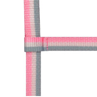 Verstelbaar veulenhalster Grijs / wit / roze Verstelbaar veulenhalster Grijs / wit / roze