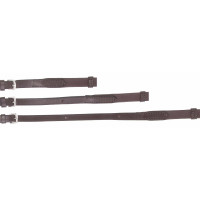 Rênes Ultra Grip à arrêtoirs T de T Havane foncé Marron Rênes Ultra Grip à arrêtoirs T de T Havane foncé Marron