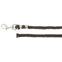 Longe d'attache Equithème Soft Satiné Chocolat