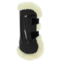 Norton XTR beschermers met knopen van synthetisch schapenvacht Zwart