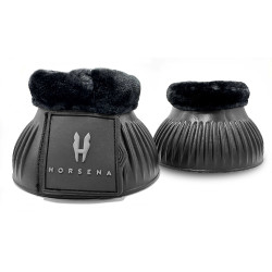 Cloches en mouton synthétique Horsena Noir Cloches en mouton synthétique Horsena Noir