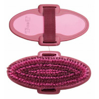 Brosse douce bicolore T de T Bordeaux / rose Brosse douce bicolore T de T Bordeaux / rose