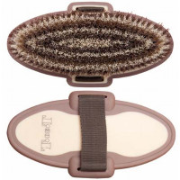 Brosse douce bicolore T de T Bordeaux / rose Brosse douce bicolore T de T Bordeaux / rose